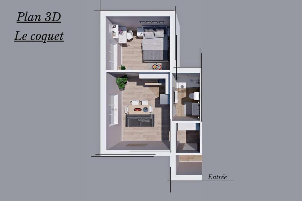 Le Coquet - Balcon - Proche Gare - Parking Apartment Bourg-en-Bresse Exterior photo